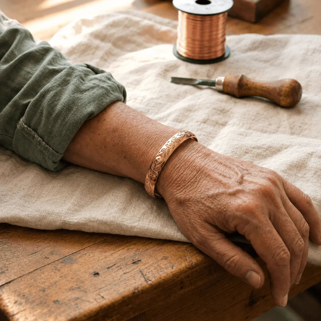 Pulsera de Cobre "La Dalia" de Doña Carmen