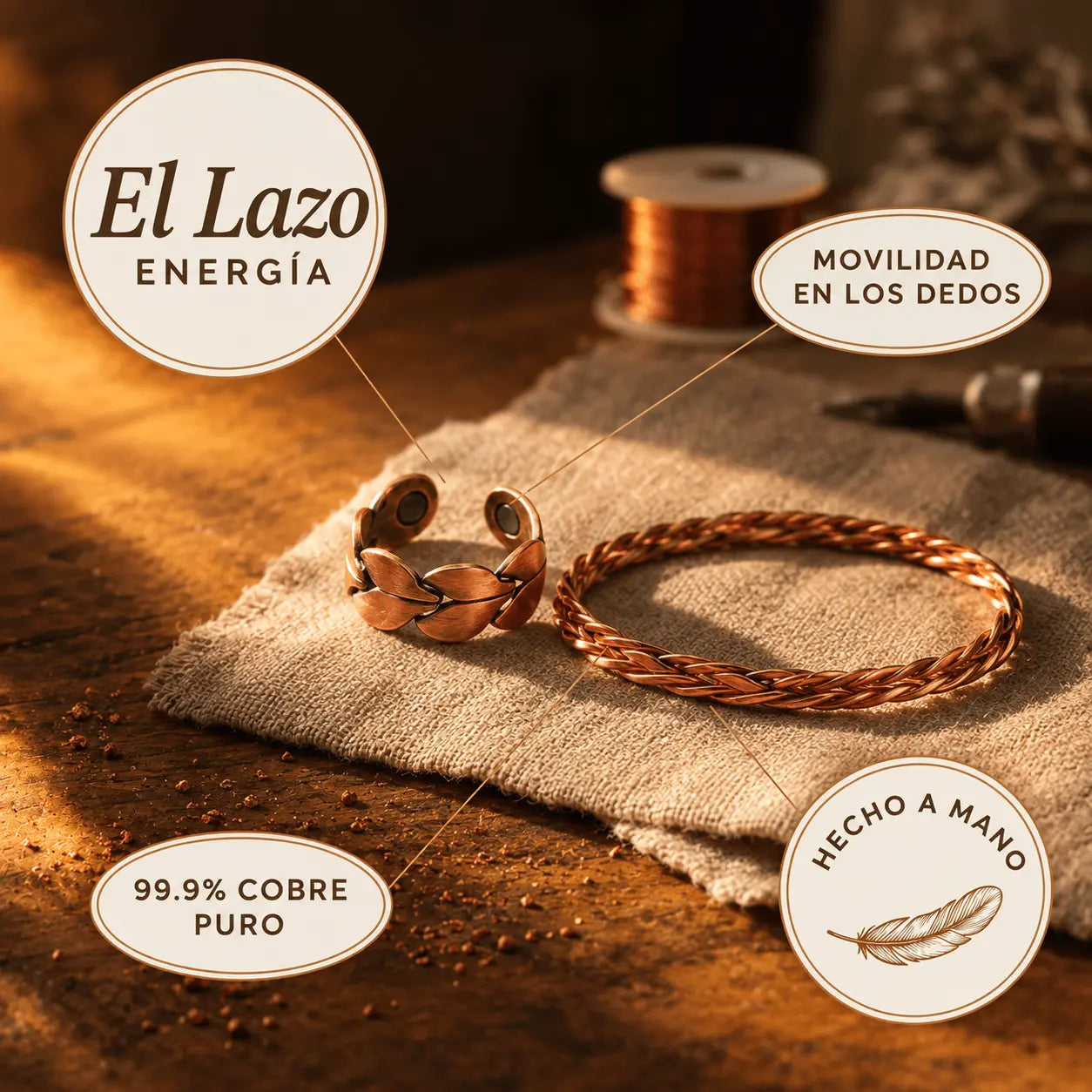 Anillo de Cobre "El Lazo" de Doña Carmen