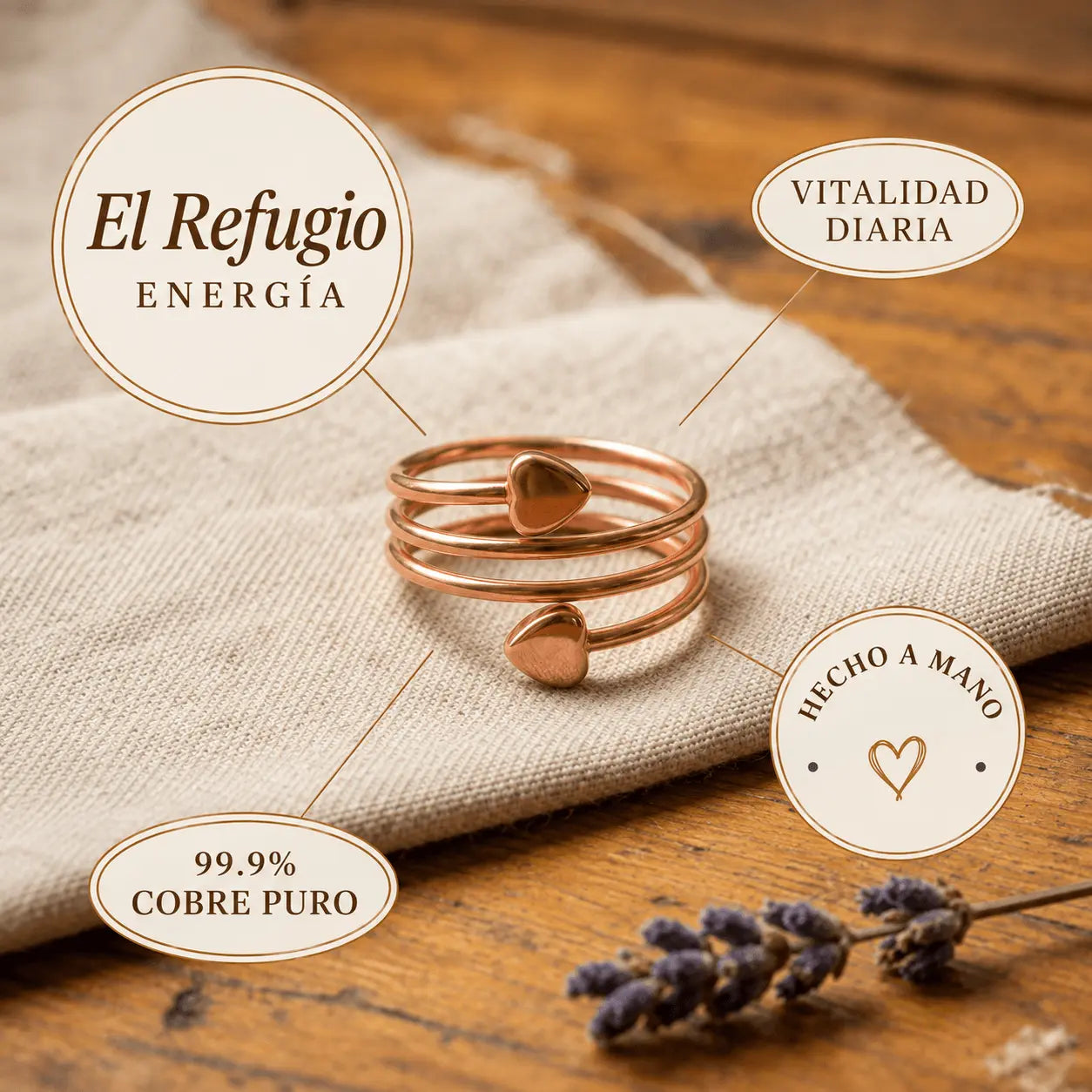 Anillo de Cobre "El Refugio" de Doña Carmen